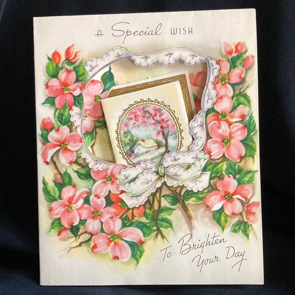 1940’s/50’s beautiful get well card